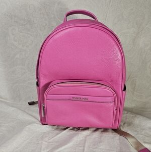 NWOT Michael Kors Bex Pebbled Leather in color Pink Backpack